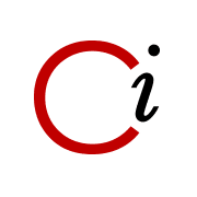 red letter C with lowercase i in the gap